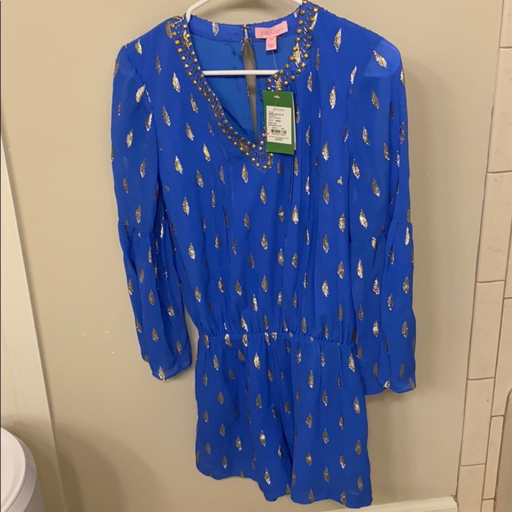 BRAND NEW: XS Lilly Pulitzer Ariele Silk Romper - Picture 3 of 6
